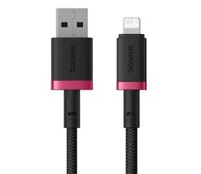 Baseus Dura (P10377801U01-03) Rychlonabíjecí kabel USB-A/Lightning 2.4A 2m červeno-černá