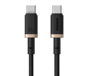 Baseus Dura (P10377803U01-00) Rychlonabíjecí kabel USB-C/USB-C 100W 1m černo-zlatá
