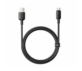 Baseus Silky (P10377703113-00) Rychlonabíjecí kabel USB-A/USB-C 100W 1m černá