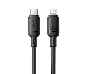 Baseus Silky (P10377700113-00) Rychlonabíjecí kabel USB-C/Lightning 20W 1m černá