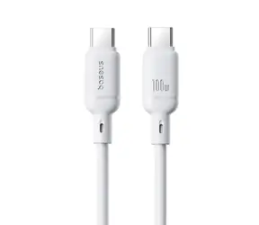 Baseus Silky (P10377704213-00) Rychlonabíjecí kabel USB-C/USB-C 100W 1m bílá