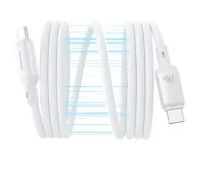 Baseus PicoGo Magnetic (P10376800211-00) Datový kabel USB-C/USB-C 240W 1m bílá