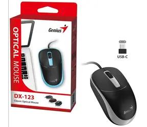 Genius DX-123 černo-šedá / drátová / 1200 dpi / USB-C