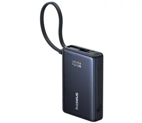 Baseus PicoGo 10000mAh 45W s int. kabelem USB-C černá / Powerbanka / 2xUSB-C / 1xUSB-A
