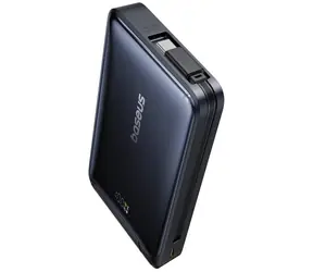Baseus PicoGo Qi2 s kabelem USB-C 10000mAh 45W černá / Powerbanka / USB-C / Qi2 / Magsafe