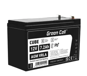 Green Cell VRLA AGM 12V | 2.1A | 7.2Ah