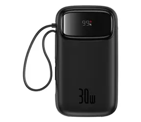 Baseus Qpow2 20000mAh 30W s kabelem USB-C černá / Powerbanka / 3xUSB-C / 1xUSB-A