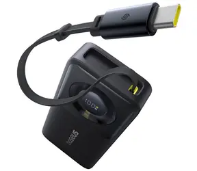 Baseus Free2Pull 10000mAh 30W s kabelem USB-C černá / Powerbanka / 2xUSB-C