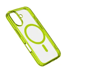 Cellularline Zadní kryt Iconic Mag s podporou Magsafe pro Apple iPhone 16 čirý / limetkový