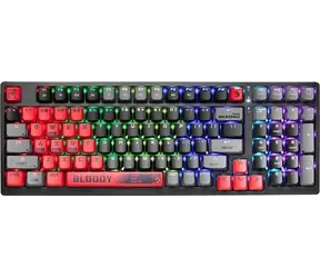 A4tech BLOODY S98 Sports černá / Herní klávesnice / mechanická / drátová / Red Switch / CZ+SK layout