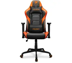 COUGAR Armor Elite černo-oranžová / Herní židle / nastavitelná / syntetická kůže / pojezd. kolečka / nosnost 120 kg 