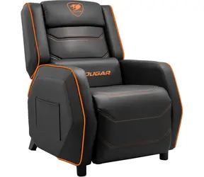 COUGAR Ranger S černo-oranžová / Herní křeslo / boční kapsa / nastavitelné / syntetická kůže / nosnost 160 kg 