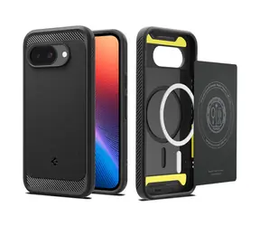 Spigen Rugged Armor MagSafe ochranný kryt pro Google Pixel 9a matte black