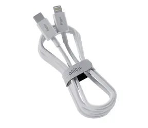 Allity AUC-03 Datový kabel USB-C/Lightning 1m 27W bílá