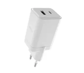 Allity ATC-01-45WAC Duální USB rychlonabíječka GaN 45W bílá / 1xUSB-A / 1xUSB-C / PD / QC