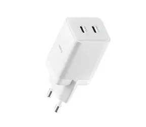 Allity ATC-01-45WCC Duální USB-C rychlonabíječka GaN 45W bílá / 2xUSB-C / PD / QC