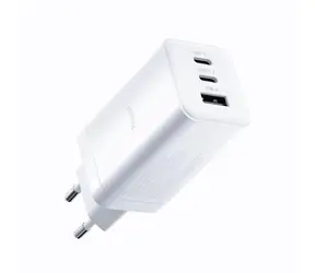 Allity ATC-01-65WACC Víceportová USB rychlonabíječka GaN 65W bílá / 1xUSB-A / 2xUSB-C / PD / QC