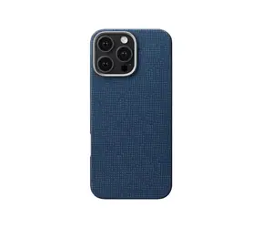 Pitaka Tactile Woven Case PTK Dark Blue ochranný kryt pro iPhone 16 Pro modrá