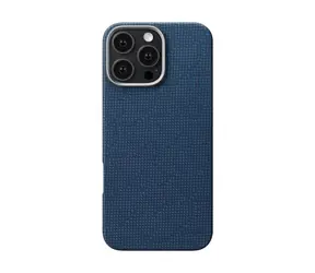 Pitaka Tactile Woven Case PTK Dark Blue ochranný kryt pro iPhone 16 Pro Max modrá
