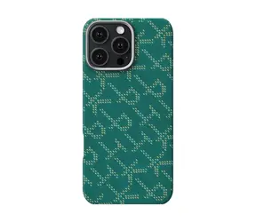 Pitaka Tactile Woven Case PTK Green/Gold ochranný kryt pro iPhone 16 Pro Max zelená