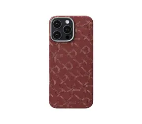 Pitaka Tactile Woven Case PTK Red/Gold ochranný kryt pro iPhone 16 Pro červená