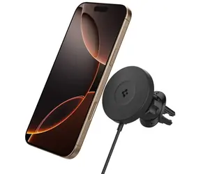 Spigen OneTap Pro 4 Air Vent MagSafe nabíječka do auta černá