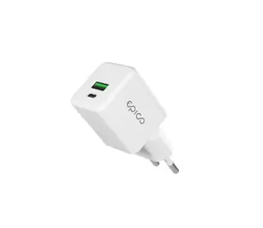 Epico UltraBoost EA10 GaN / 20W / síťový adaptér / bílá / 1x USB-C / 1x USB-A