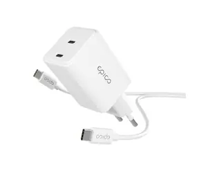 Epico UltraBoost EA30 GaN / 45W / síťový adaptér + kabel 1.2m / bílá / 1x USB-C na USB-C 