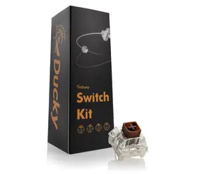 Ducky Kailh Box Brown Switches / mechanické / 3-Pin / taktilní / MX-Stem / 50g / hnědá / 110 kláves