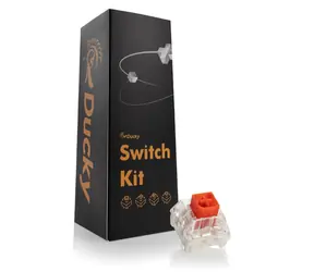 Ducky Kailh Box Red Switches / mechanické / 3-Pin / lineární / MX-Stem / 45g / červená / 110 kláves