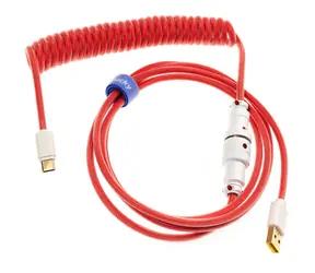 Ducky Premicord Apple Red kabel / USB-C - USB-A / 1.8m
