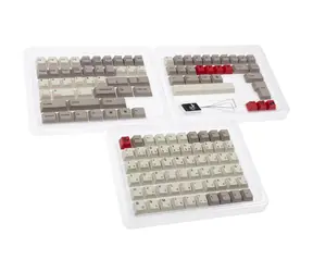 Ducky Vintage Keycap Set / PBT / ANSI-US layout / šedá / 108 kláves