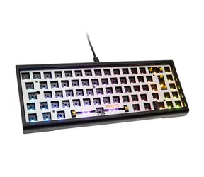 Ducky Tinker 65 Barebone Gaming-Tastatur / RGB / ISO / černá / DE