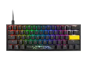 Ducky One 2 Pro Mini Gaming Tastatur Cherry MX-Red černá / herní klávesnice / podsvícení / drátová USB-C / US