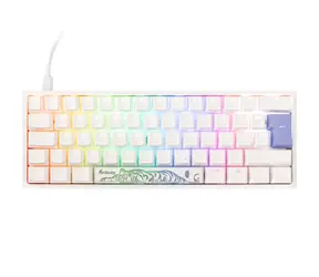 Ducky One 2 Pro Mini Cherry MX-Silent-Red bílá / herní klávesnice / podsvícená / drátová USB-C / DE