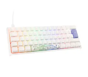 Ducky One 2 Pro Mini Kailh Brown bílá / herní klávesnice / podsvícená / mechanická / drátová USB-C / DE