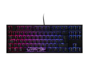 Ducky One 2 TKL PBT Cherry MX-Red černá / herní klávesnice / podsvícená / mechanická / drátová USB-C / DE