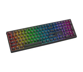 Ducky Zero 6108 Cherry MX2A-Speed-Silver černá / herní klávesnice / bezdrátová / 2.4 GHz / USB-C / Bluetooth / US
