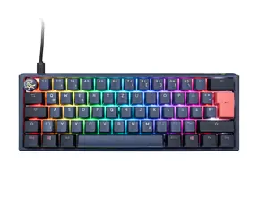 Ducky One 3 Mini Cherry MX-Red modrá / herní klávesnice / podsvícená / mechanická / drátová USB-C / DE