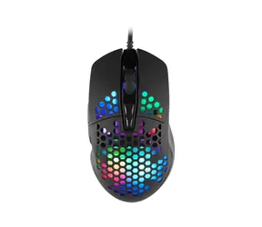 C-TECH Scarab černá / Herní optická myš / podsvícení / 7200DPI / 7 tlačítek / USB 