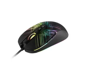 C-TECH Dusk černá / Herní optická myš / podsvícení / 3200DPI / 7 tlačítek / USB 
