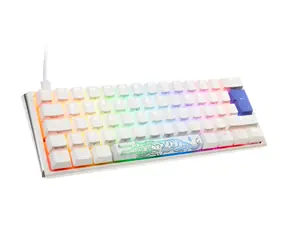 Ducky One 3 Classic Mini Cherry MX-Clear bílá / herní klávesnice / podsvícená / mechanická / drátová USB-C / DE