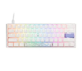 Ducky One 3 Classic Mini Cherry MX-Blue bílá / herní klávesnice / podsvícená / mechanická / drátová USB-C / US