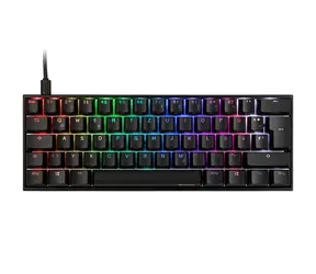 Ducky Mecha Mini Cherry MX-Silent-Red černá / herní klávesnice / podsvícená / mechanická / drátová USB-C / DE
