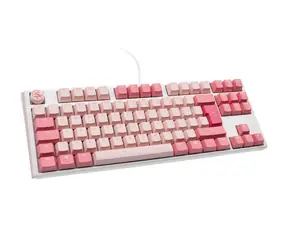Ducky One 3 Cherry MX-Ergo-Clear růžová / herní klávesnice / mechanická / drátová USB-C / DE