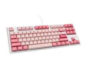 Ducky One 3 Cherry MX-Ergo-Clear růžová / herní klávesnice / mechanická / drátová USB-C / US