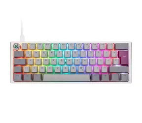 Ducky One 3 Mini Cherry MX-Ergo-Clear šedá / herní klávesnice / podsvícená / mechanická / drátová USB-C / DE