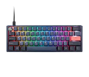 Ducky One 3 Mini Cherry MX-Ergo-Clear modrá / herní klávesnice / podsvícená / mechanická / drátová USB-C / US