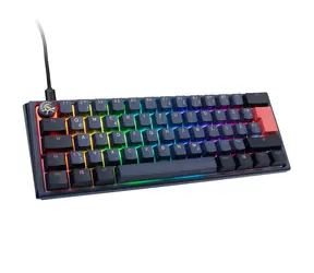 Ducky One 3 Mini Cherry MX-Ergo-Clear modrá / herní klávesnice / podsvícená / mechanická / drátová USB-C / DE