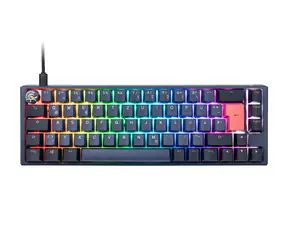Ducky One 3 Cherry MX-Brown modrá / herní klávesnice / podsvícená / mechanická / drátová USB-C / DE